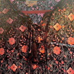 Style & Company Dolman Sleeve Blouse Size L